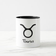 Signo zodiacal de Tauro sobre fondo blanco