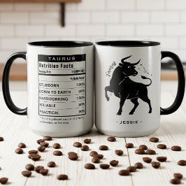 Taza Signo zodiacal Tauro Datos nutricionales de astrol