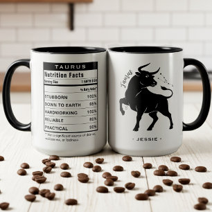 Taza Signo zodiacal Tauro Datos nutricionales de astrol
