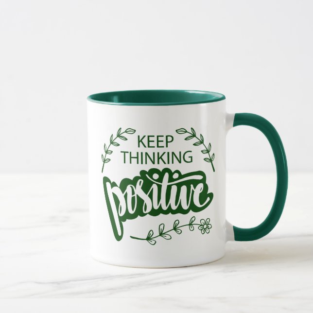 Taza Sigue pensando positivamente (Derecha)