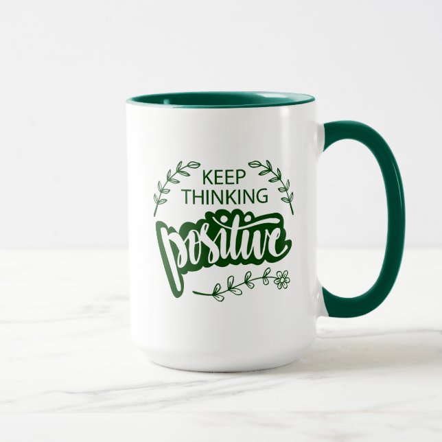 Taza Sigue pensando positivamente (Derecha)