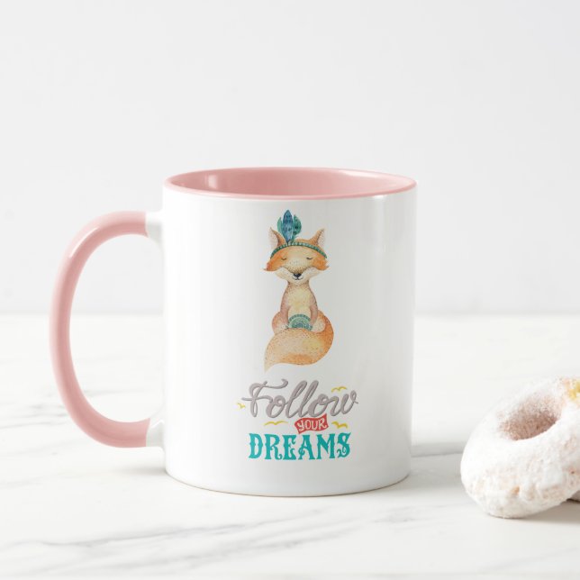 Taza Sigue tus sueños Zorro (Con donut)