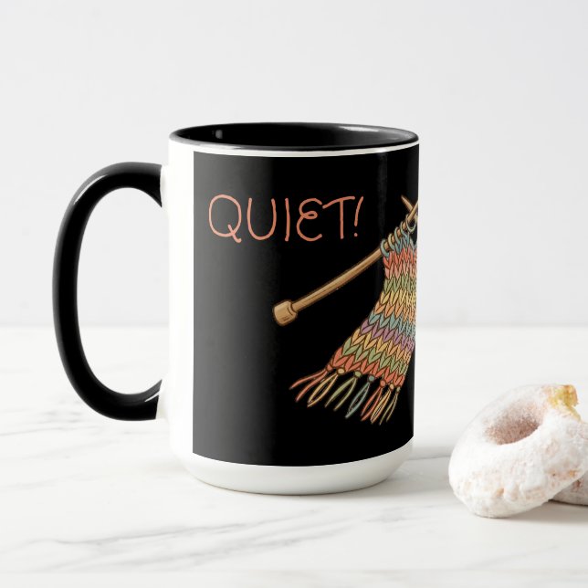 Taza ¡SILENCIO! Estoy desenganchando. (Con donut)