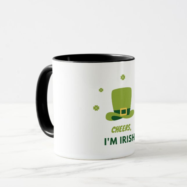 TAZA "SILENCIOS, SOY IRLANDÉS" DOS BOMBAS DE TONO. JARR (Anverso izquierdo)