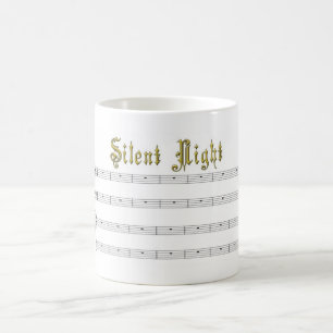 Taza silenciosa de la música de la noche