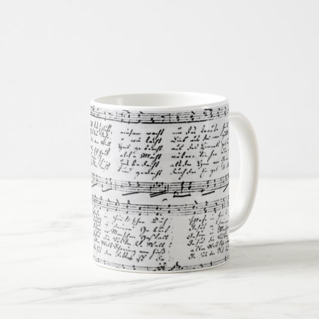 Taza silenciosa de la música de Stille Nacht de la (Anverso derecho)