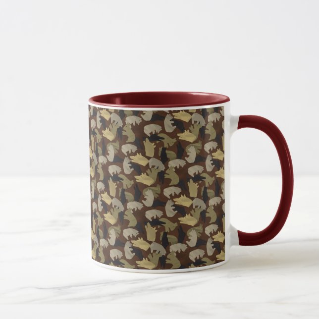 Taza Silhouette Animal Camouflage Brown (Derecha)