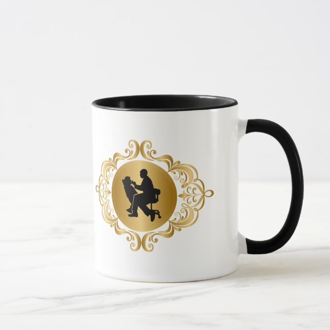 Taza Silhouette Mug Dentista Personalizada (Derecha)