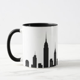 Taza Silhouette noir de building