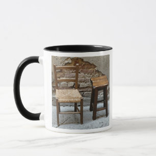 Taza Silla pequeña y taburete, Pienza, Italia