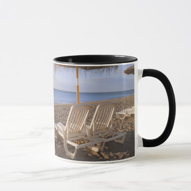 Taza Sillas de playa de la arena con el paraguas (Derecha)
