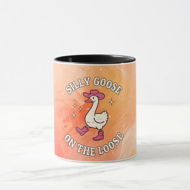 Taza Silly Goose On The Loose Mug – Funny Goose Coffee  (Centro)