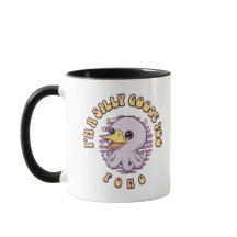 Silly Goose Purple Octopus Mug
