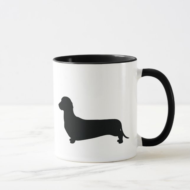 Taza Silueta básica del Dachshund (Derecha)