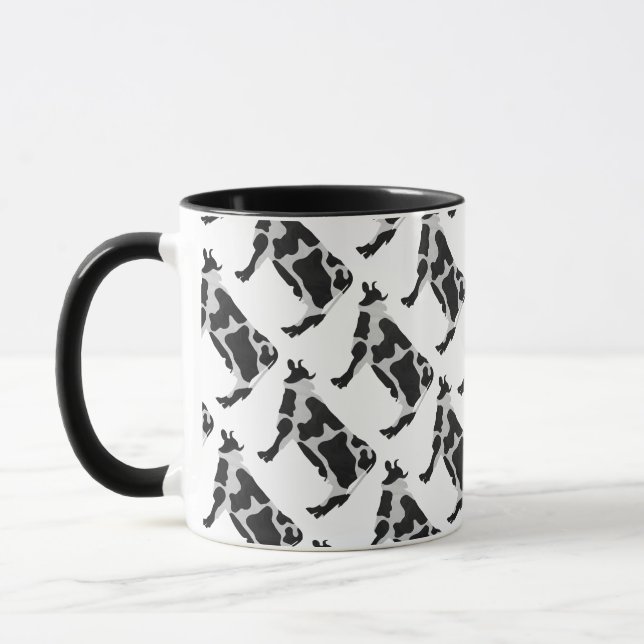 Taza Silueta blanca y negra de vaca (Izquierda)