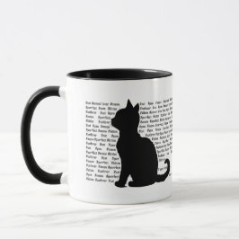 Taza Silueta de gato - diseño perfecto para amantes de 