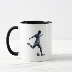 Taza Silueta de jugador de fútbol