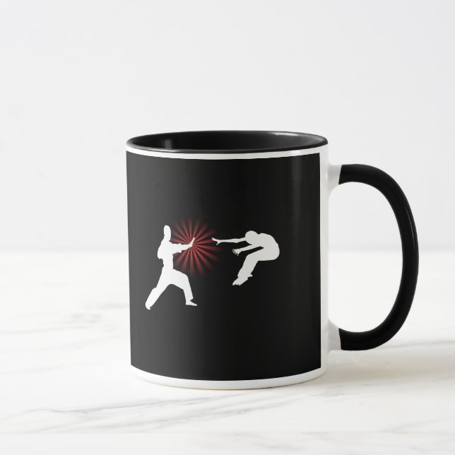 Taza Silueta de la energía de los artes marciales (Derecha)