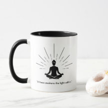 Silueta de Meditación Radiante