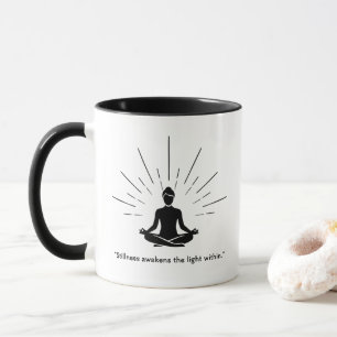 Taza Silueta de Meditación Radiante