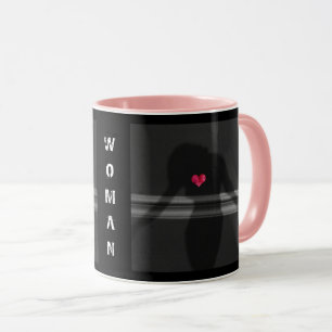 Taza Silueta de mujer, tierra de flores y amor