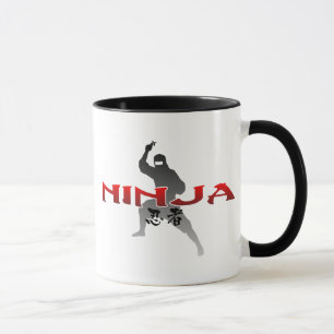 Taza Silueta de Ninja