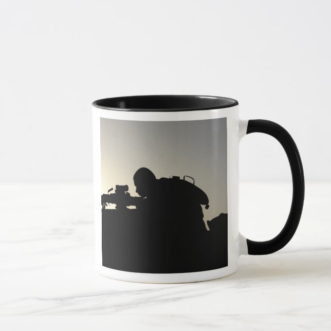 Taza Silueta de un arma automática de escuadrón (Derecha)