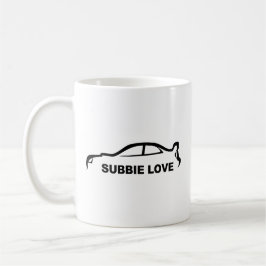 Taza Silueta del amor del STI "Subbie" de Subaru