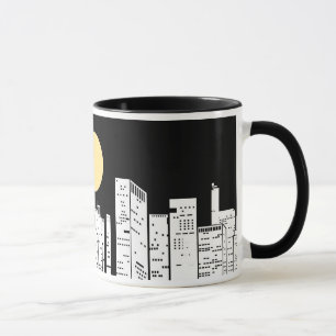 Taza Silueta del horizonte de Nueva York