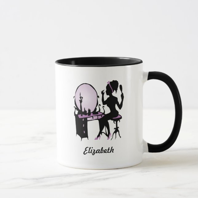 Taza Silueta elegante del fashionista de la mujer (Derecha)