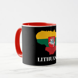 Taza Silueta y bandera de Lituania