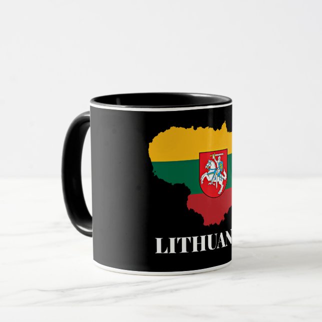 Taza Silueta y bandera de Lituania (Anverso izquierdo)