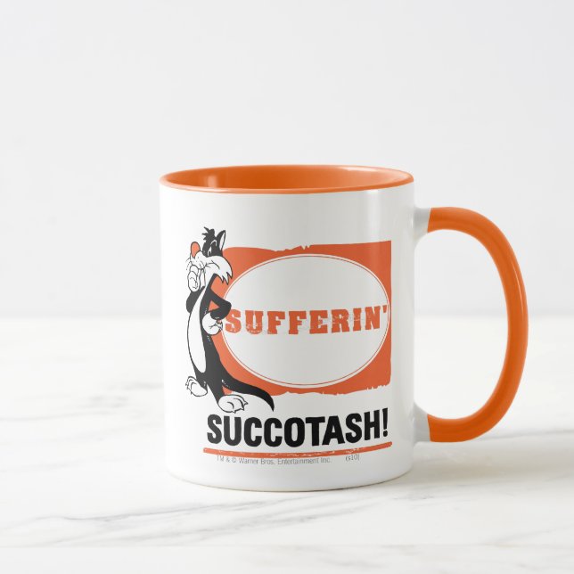 Taza ¡SÍLVESTRE™ ¡Sufriendo Succotash! (Derecha)