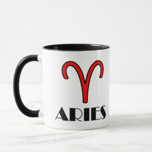 Taza Símbolo Aries Zodiac 11 oz. com Diseñador Mug en r