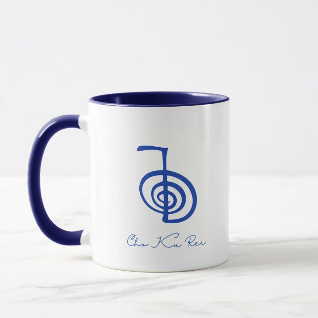 Taza Símbolo Cho Ku Rei Curación de energía de Reiki (Izquierda)