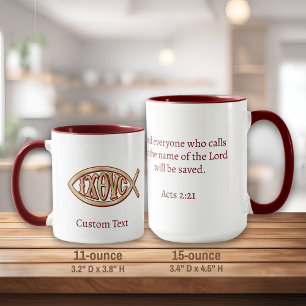 Taza Símbolo cristiano Ichthys