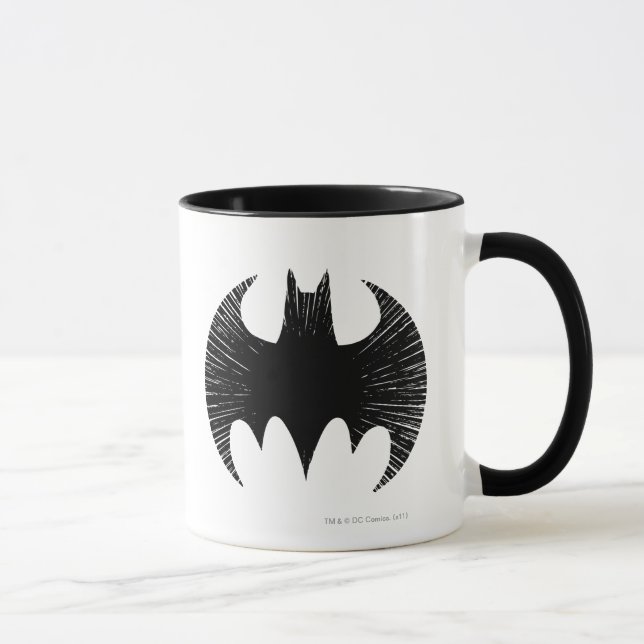 Taza Símbolo de Batman | Logotipo Streak (Derecha)