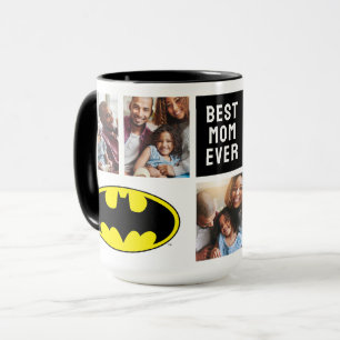 Taza Símbolo de Batman   Mejor Collage de fotos de mamá