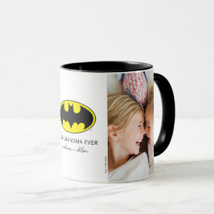 Taza Símbolo de Batman   Mejor foto de la abuela