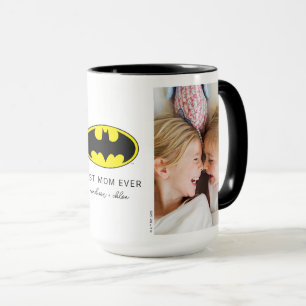 Taza Símbolo de Batman   Mejor foto de mamá