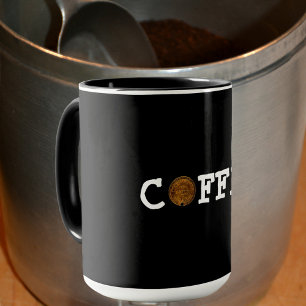 Taza Símbolo de CAFÉ bueno para un negro