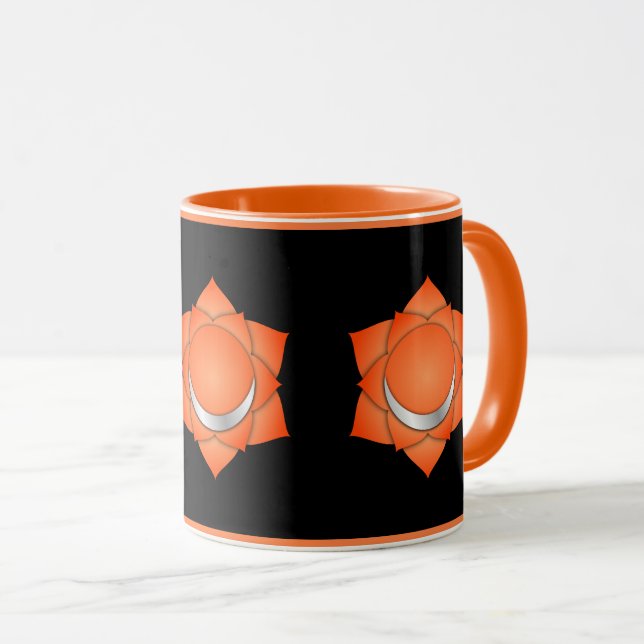 Taza Símbolo de Chakra naranja Sacral - Mentalidad y cu (Anverso derecho)