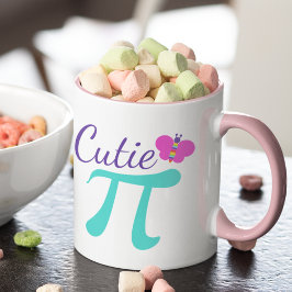 Taza Símbolo de Cutie Pi Math Pun