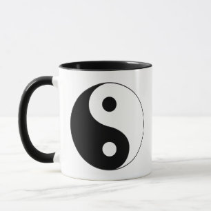 Taza Símbolo de diseño de armonía y equilibrio Yin Yang