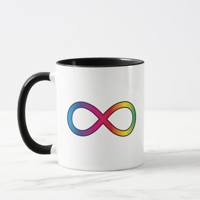 Taza Símbolo de infinito de neurodiversidad (Izquierda)