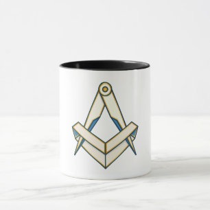 Taza símbolo de la masonería origami