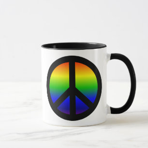 Taza Símbolo de la paz del arco iris