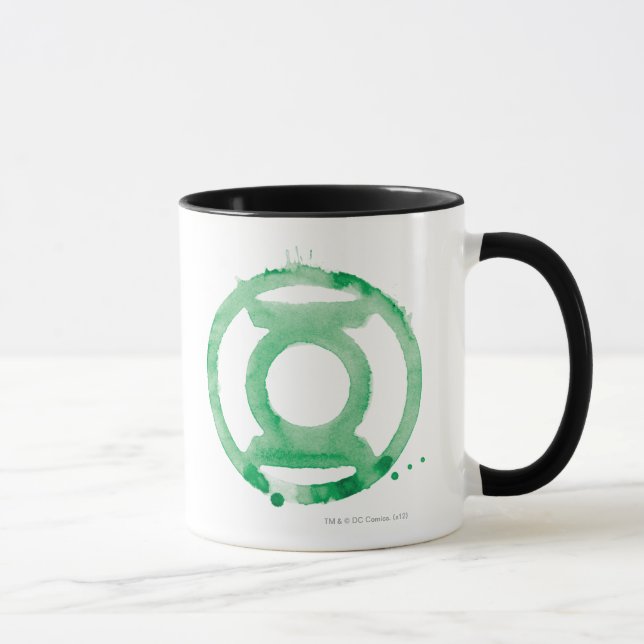 Taza Símbolo de linterna de café - verde (Derecha)