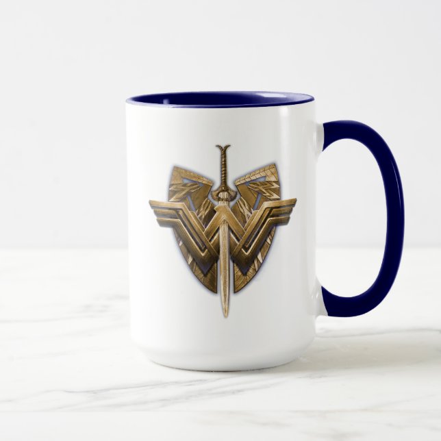 Taza Símbolo de mujer maravilla con espada de justicia (Derecha)