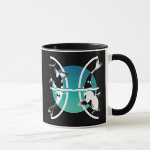 Taza Símbolo de Pisces - Rótulo Zodiaco Astrológico